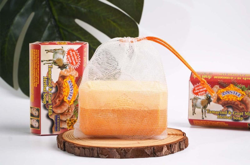 ASANTEE TAMARIND & GOAT MILK HERBAL SOAP 125 G. (Pack of 1) - Image 3